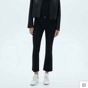 MANGO Sienna Flare Crop Jeans